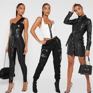 Black Industrial Cargo Pants by Manieredevoir